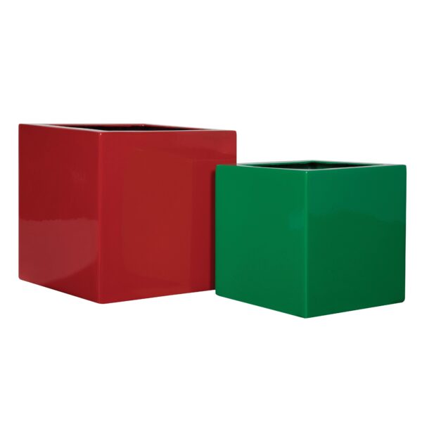 Square small medium large cube planter