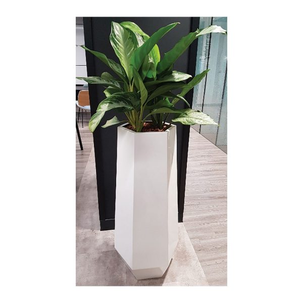 Hexagon Planter Tapered Bottom Dusk