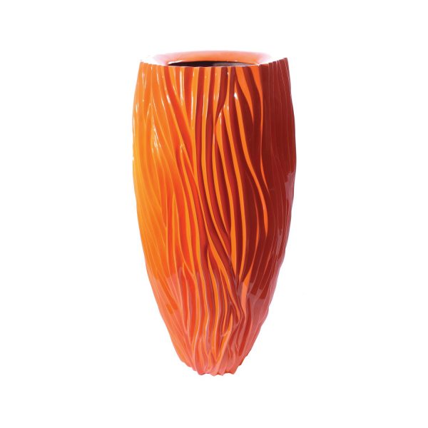 Unusual  Tall Planter Glazier Vase