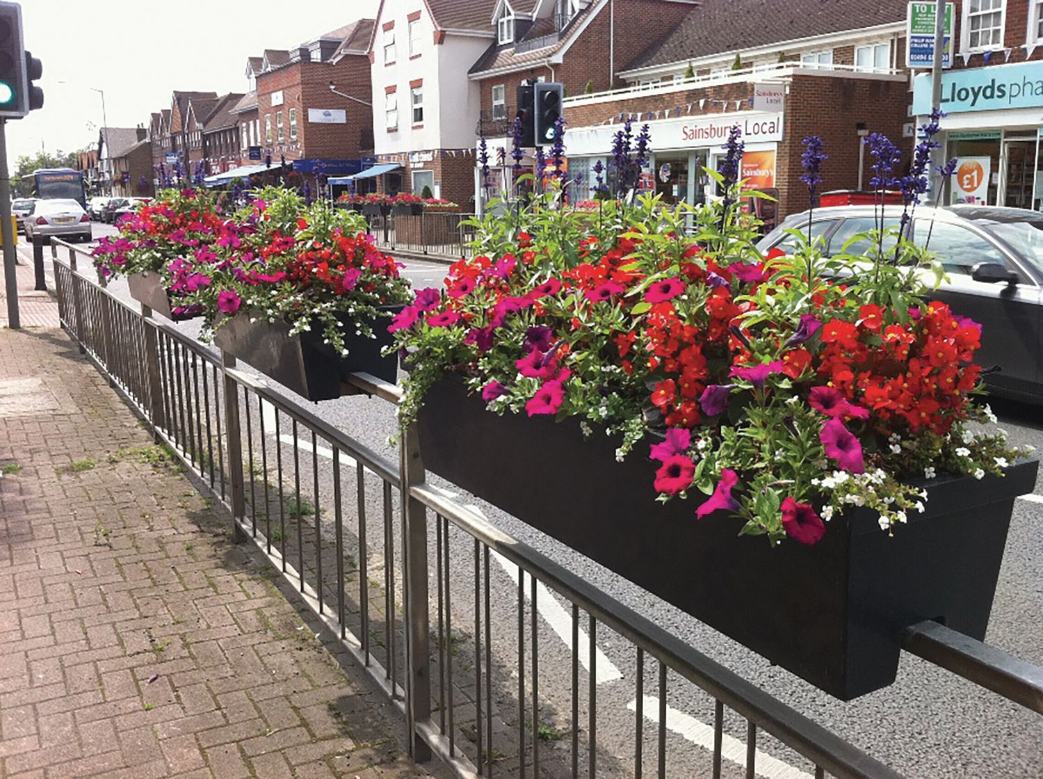 Round Railing Planters Round Rail Planters For Rails Our Railing Planter Boxes Curb Appeal