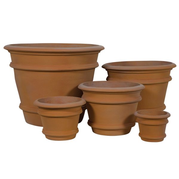 Large Fibreglass Terracotta Planter Tuscany